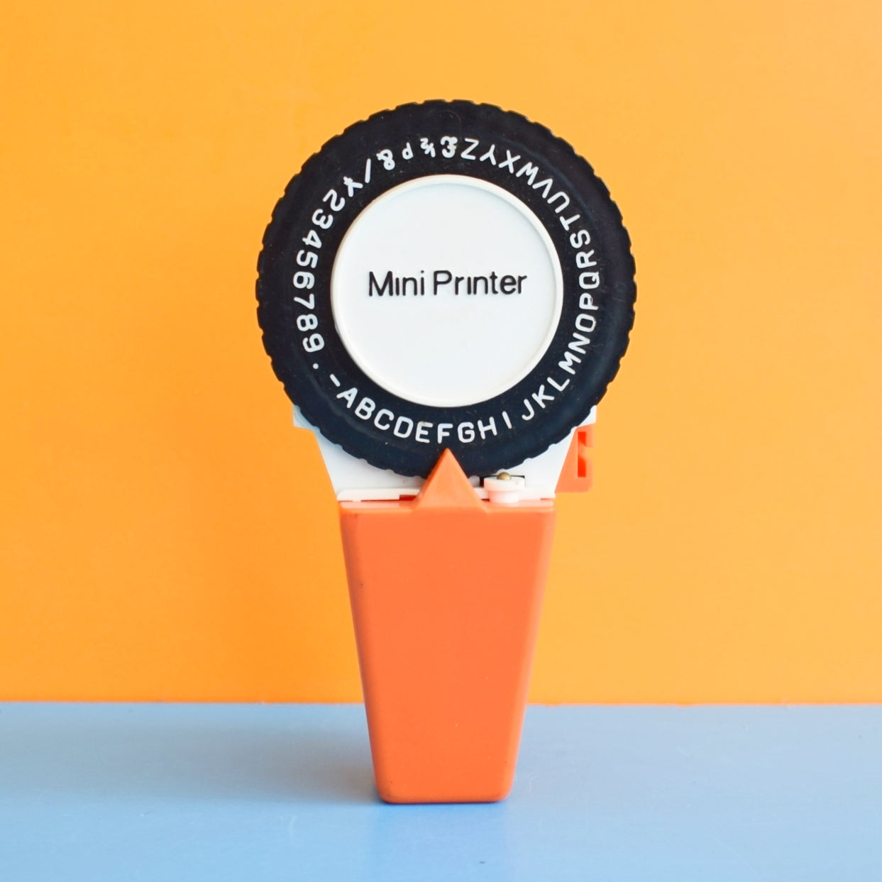 Vintage 1970s Mini Printer- Dymo - Orange