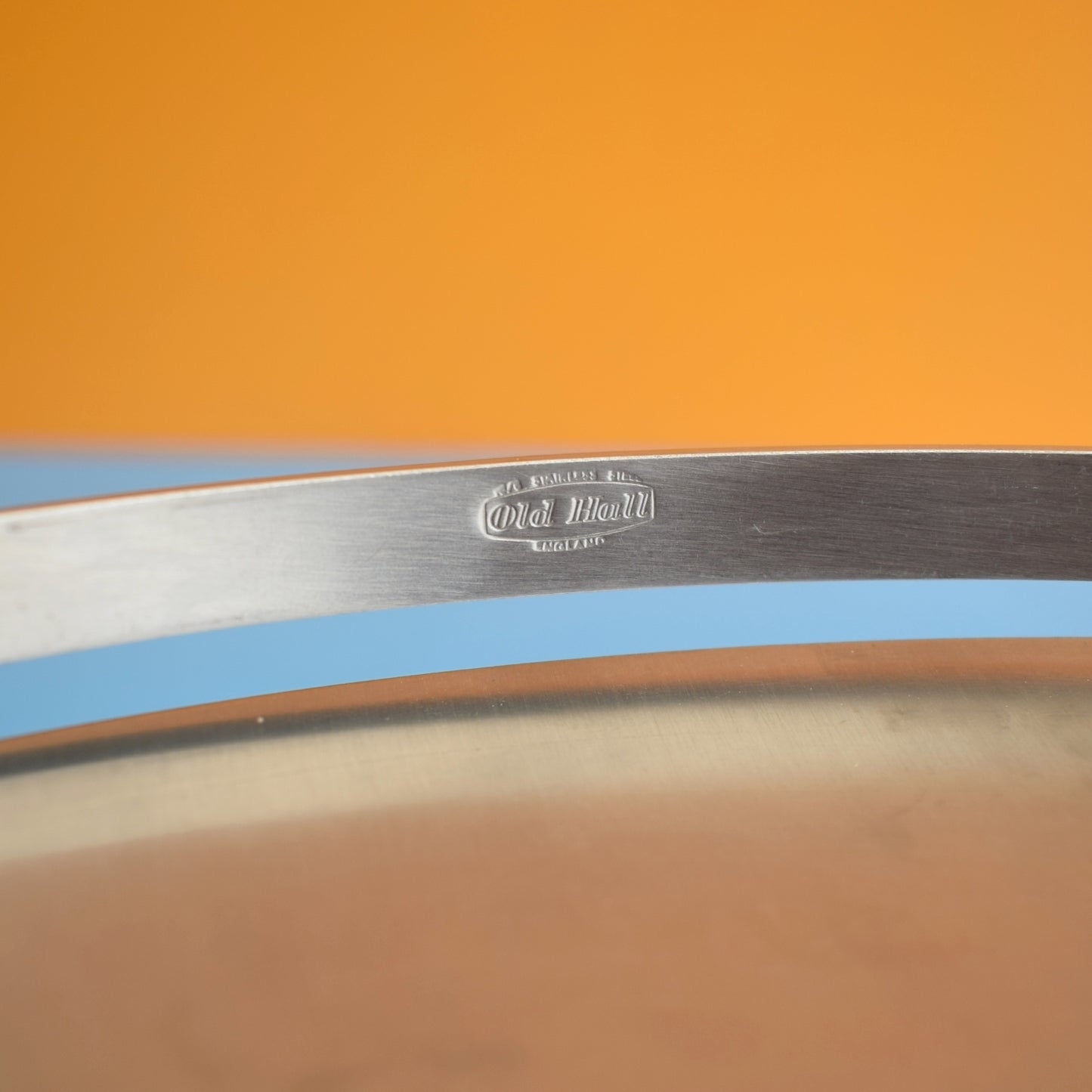 Vintage 1960s Stainless Steel Cake Plate - Old Hall