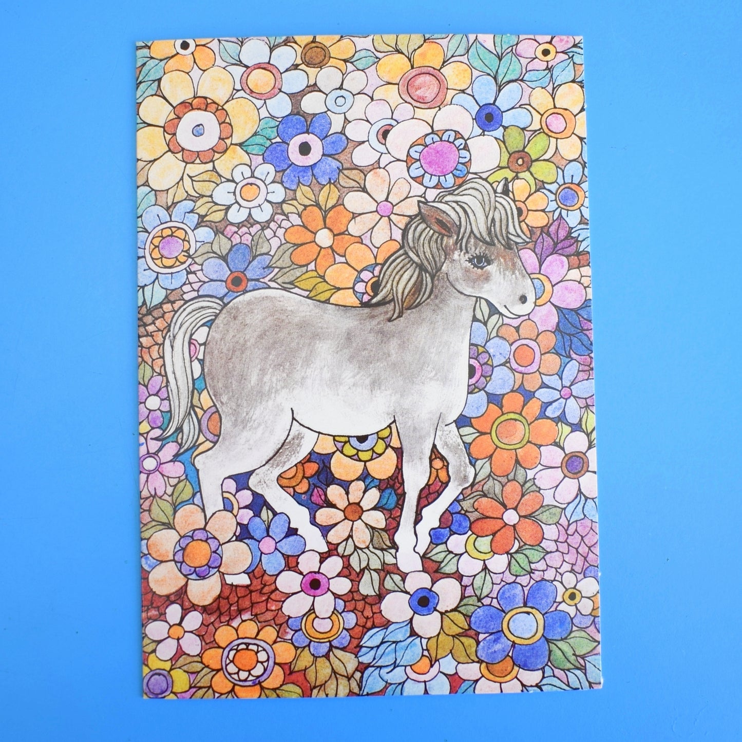 Vintage 1970s Greeting Card - by Gwyneth Mamlok - Tiffany Horse