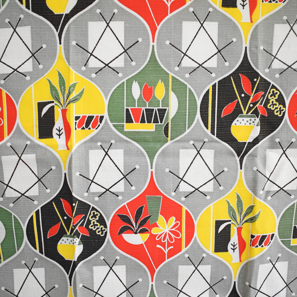 Vintage 1950s Atomic Fabric - Classic Design – Pineapple Retro