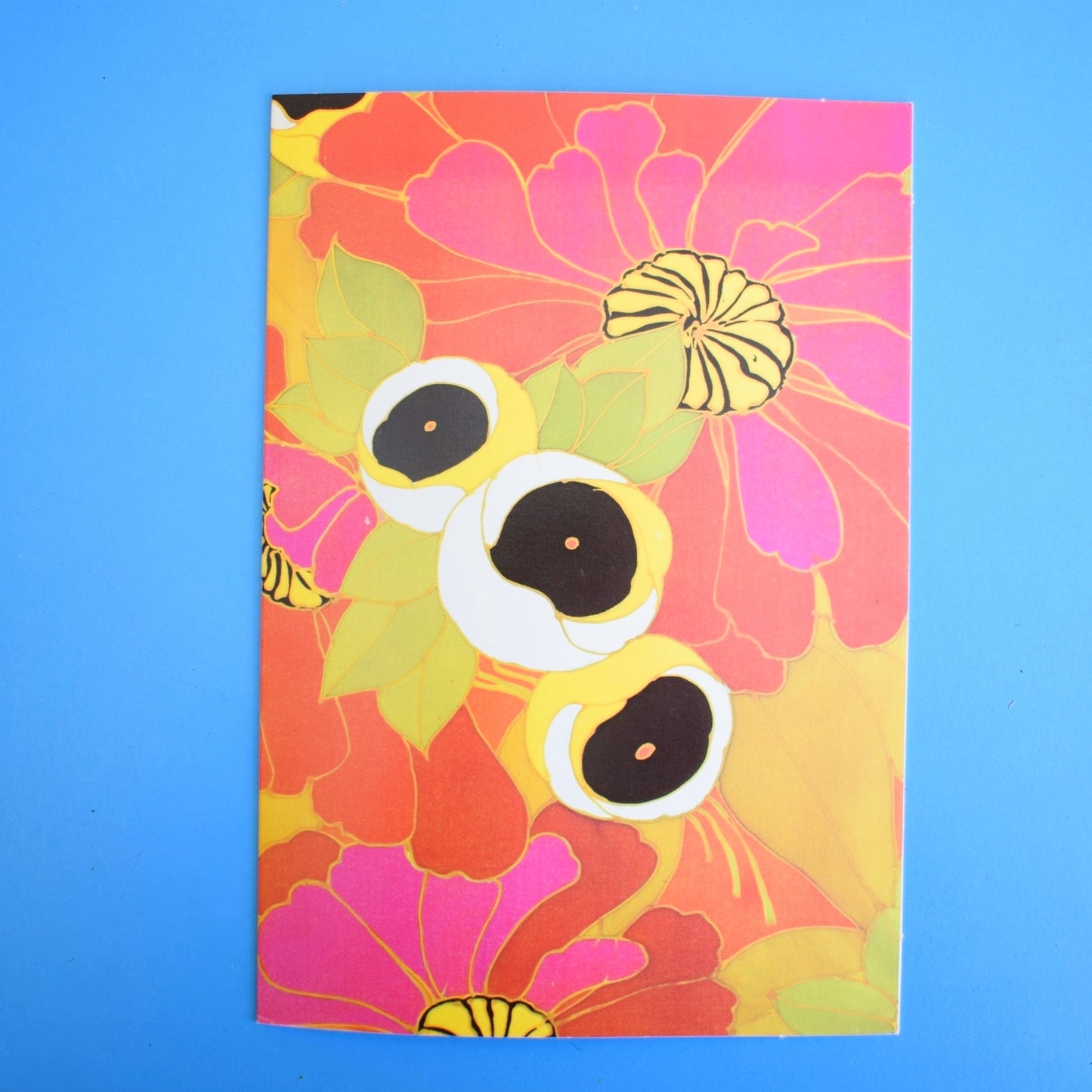 Vintage 1970s Greeting Card - by Robert Vernet - Textiles Designs