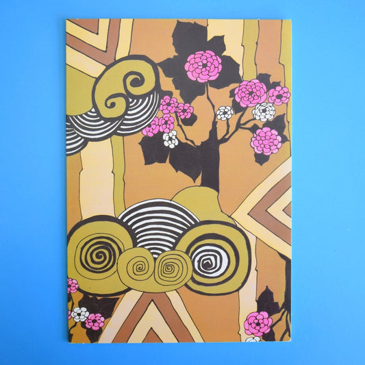 Vintage 1970s Greeting Card - by Robert Vernet - Textiles Designs