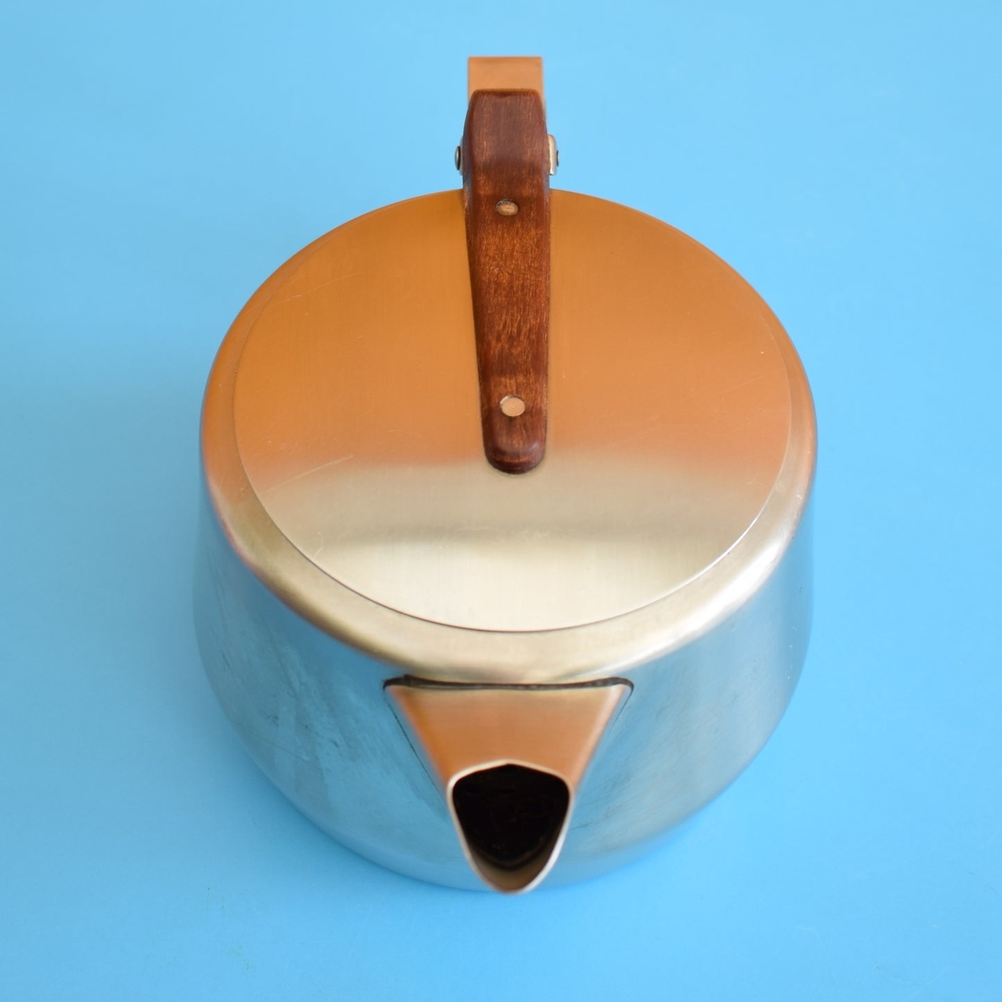 Vintage 1970s Stainless Steel Teaa Pot - Prestige