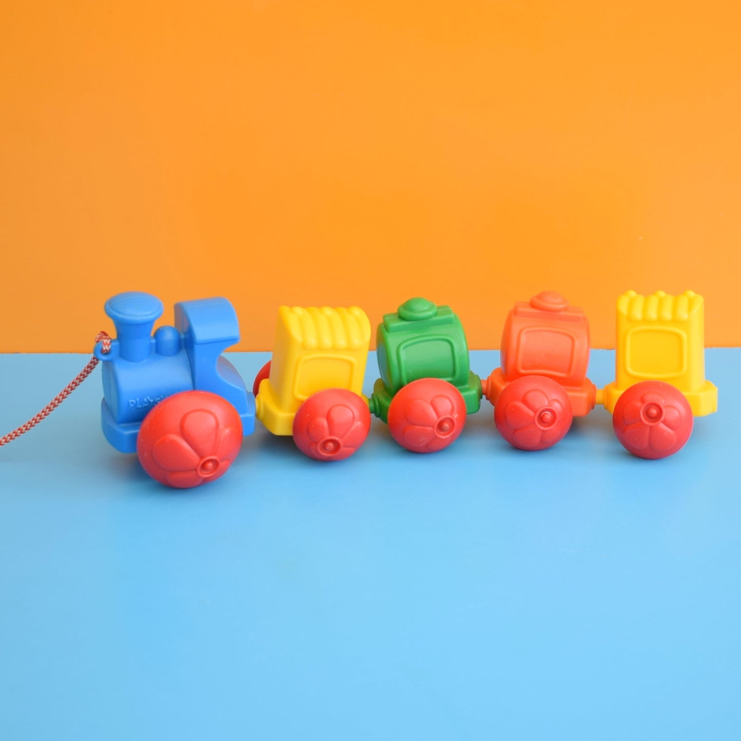 Vintage 1980s Wibbly Wobbly Train Toy- Playskool by Pineapple Retro