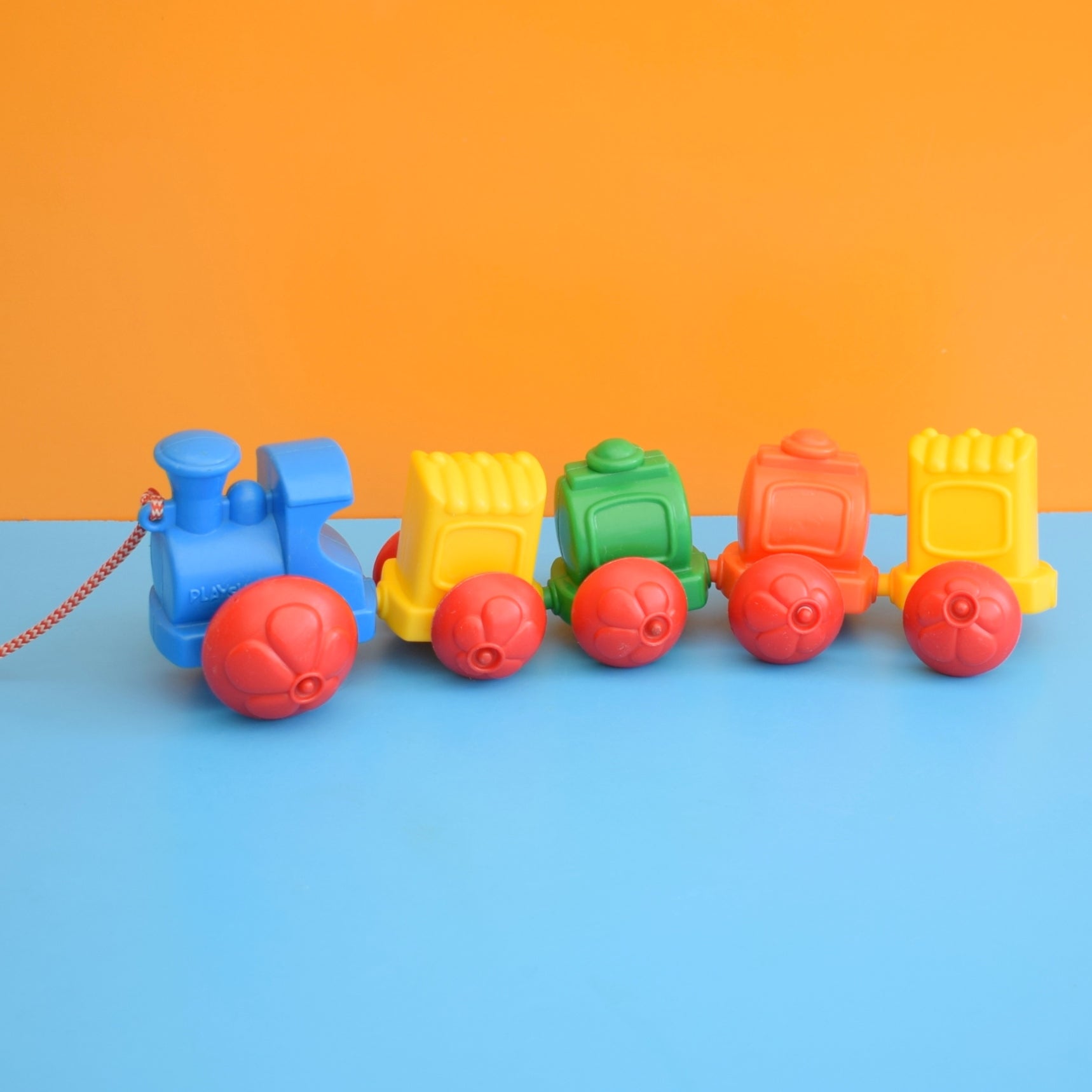 Vintage 1980s Wibbly Wobbly Train Toy- Playskool by Pineapple Retro