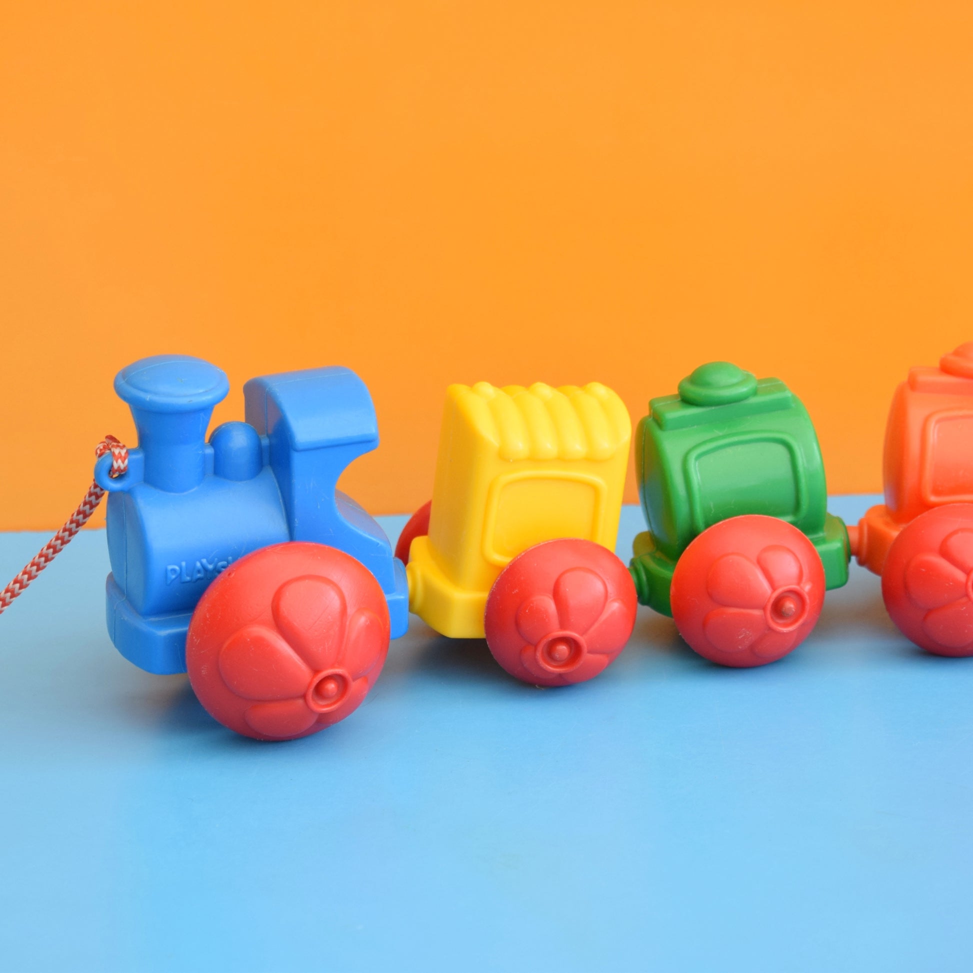 Vintage 1980s Wibbly Wobbly Train Toy- Playskool by Pineapple Retro