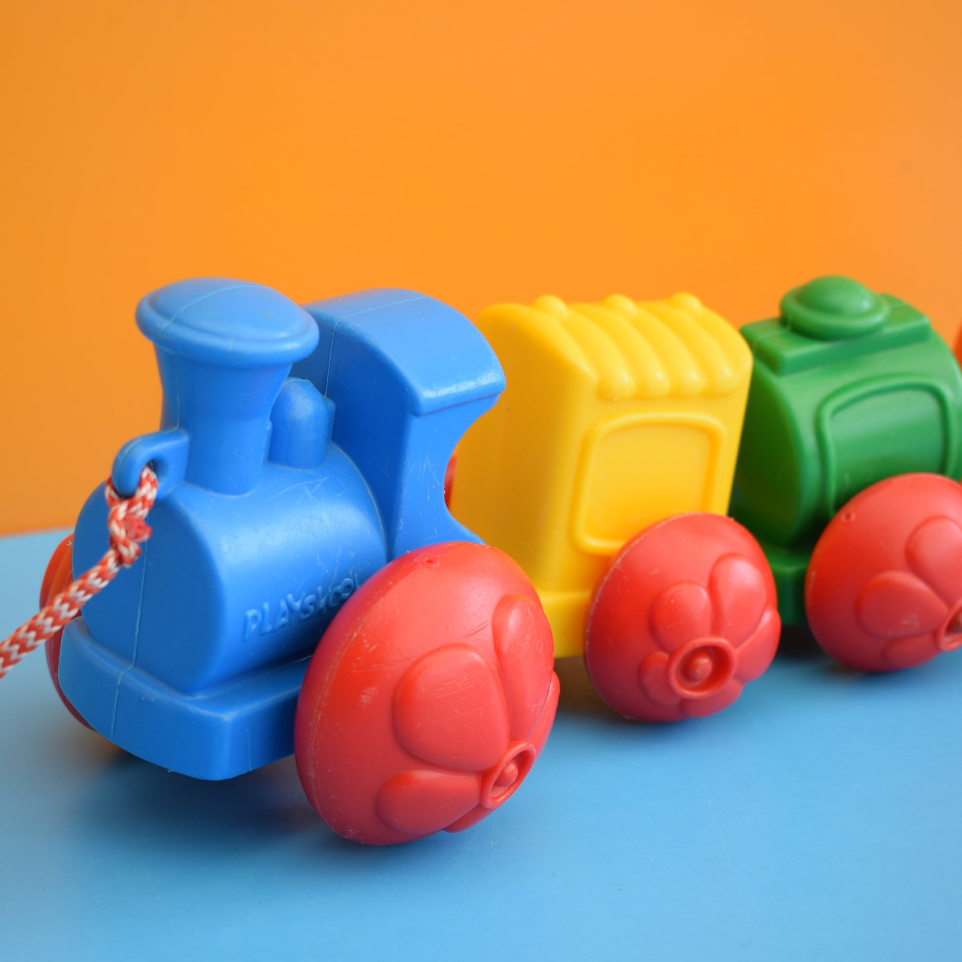 Vintage 1980s Wibbly Wobbly Train Toy- Playskool by Pineapple Retro