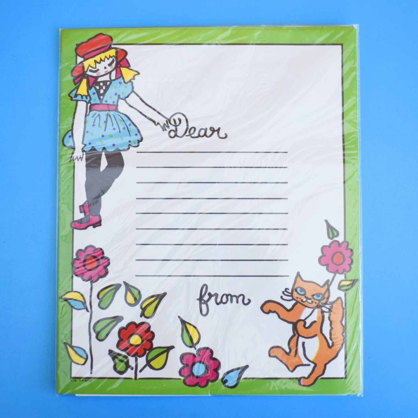 Vintage 1970s Writing Paper Sets - Unused - Trains/ Girl - Great Party Invites