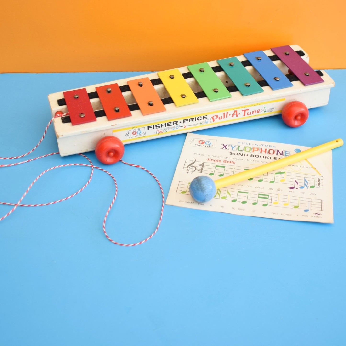 Vintage 1970s Fisher Price Xylophone - Rainbow - Boxed by Pineapple Retro