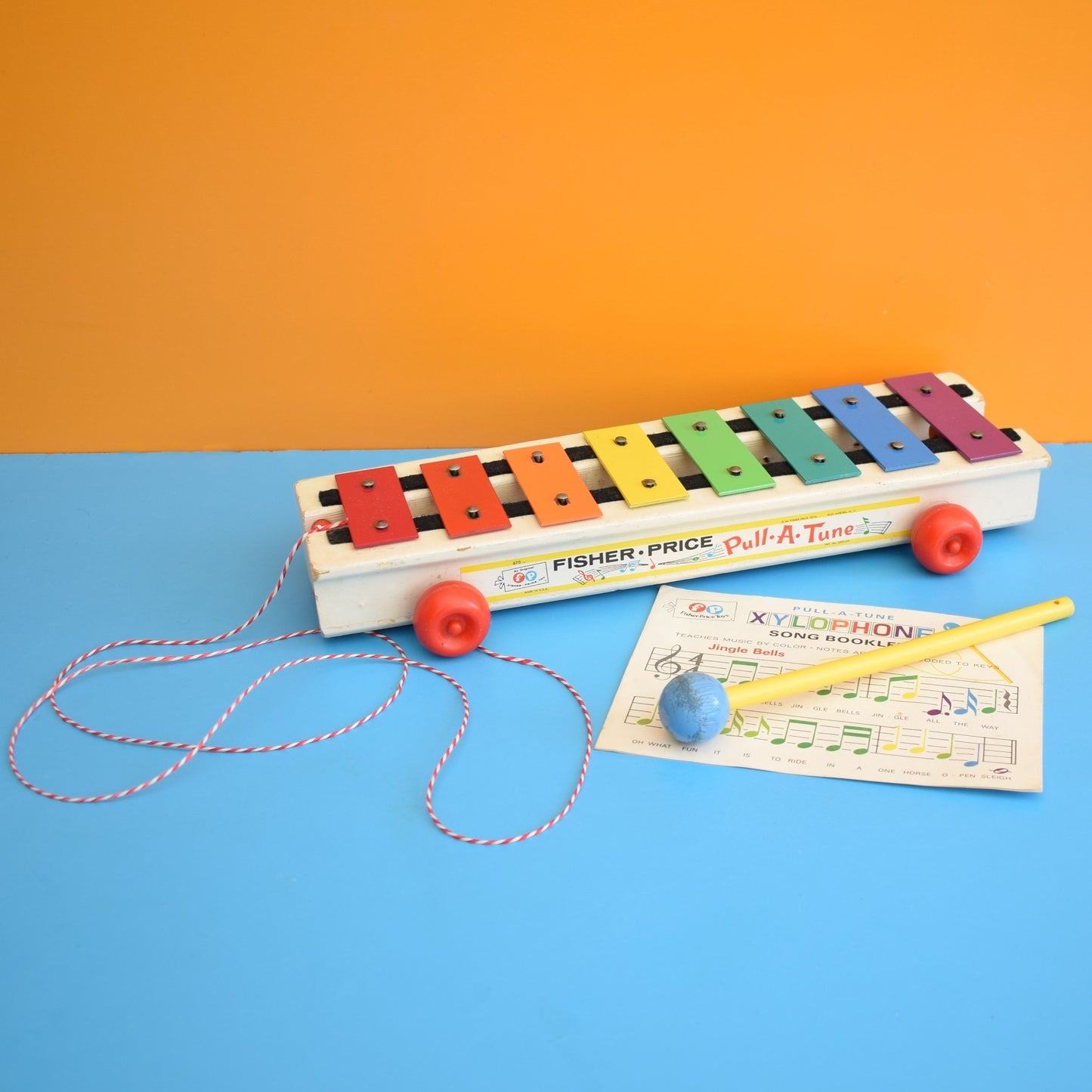 Vintage 1970s Fisher Price Xylophone - Rainbow - Boxed by Pineapple Retro