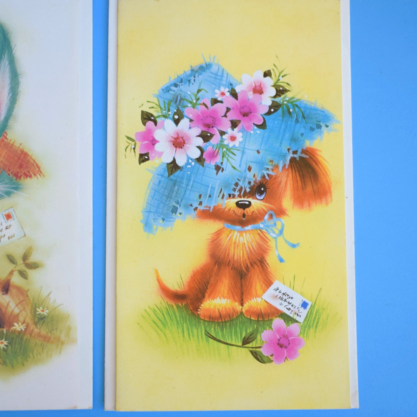 Vintage 1970s Greeting Card - Cute Style - x3