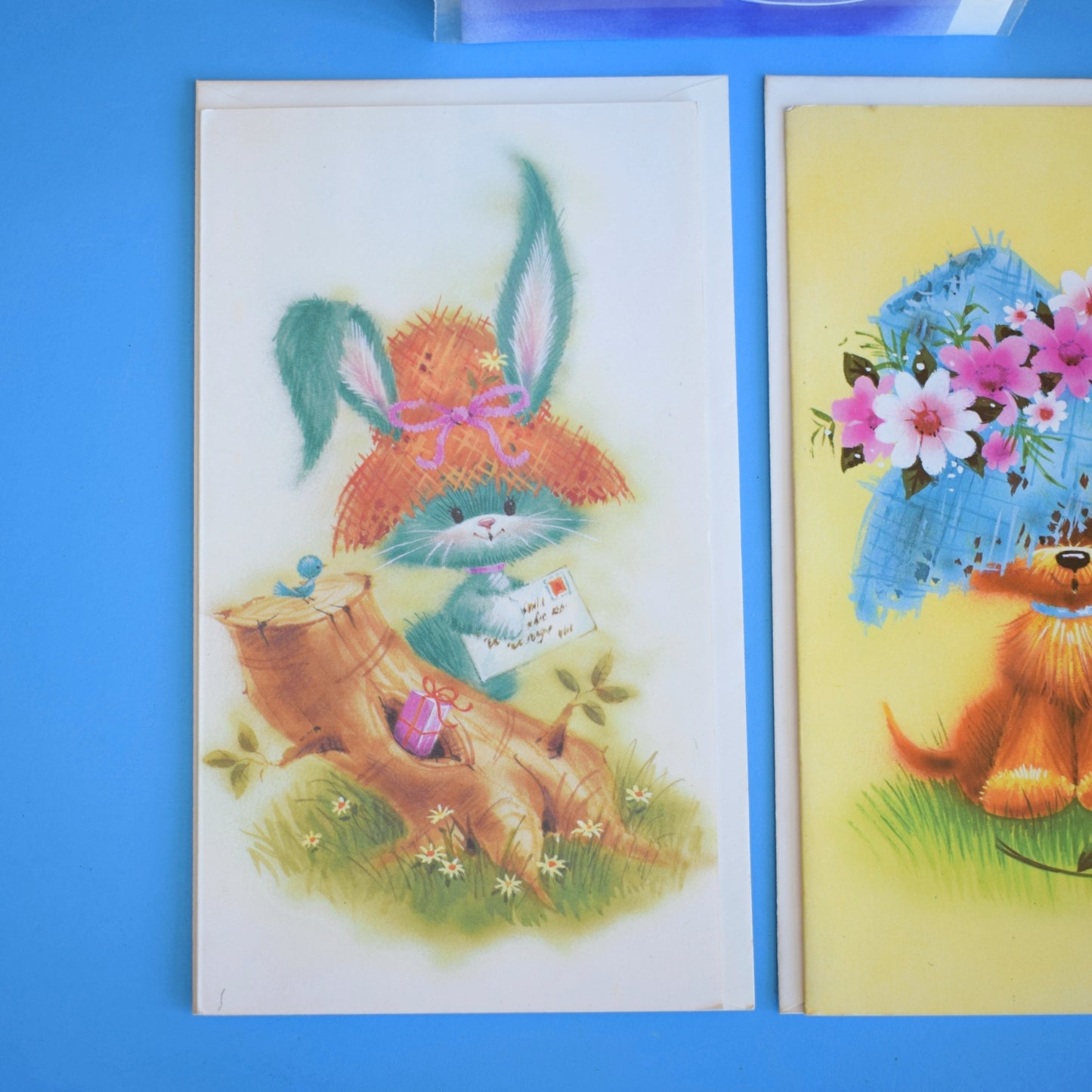 Vintage 1970s Greeting Card - Cute Style - x3