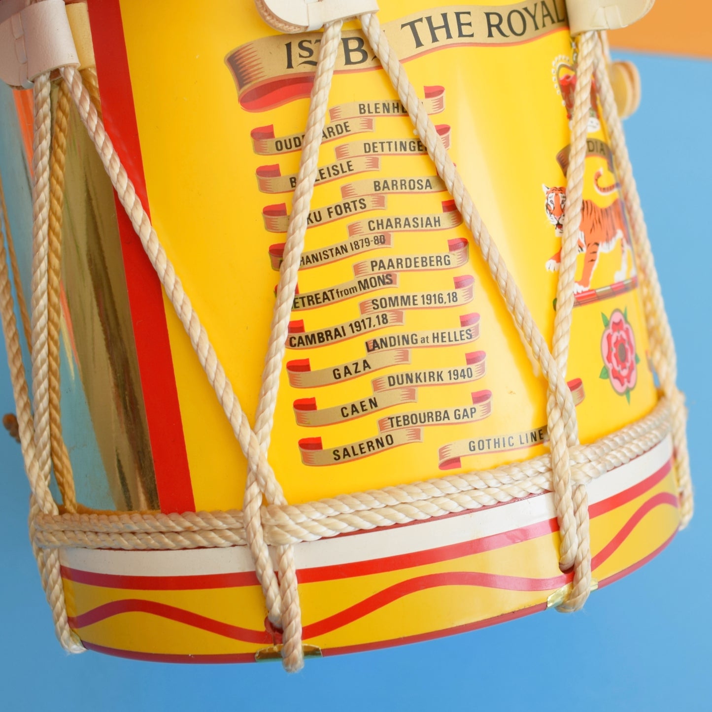 Vintage 1960s Ice Bucket - The Royal Hampshire Regt Drum