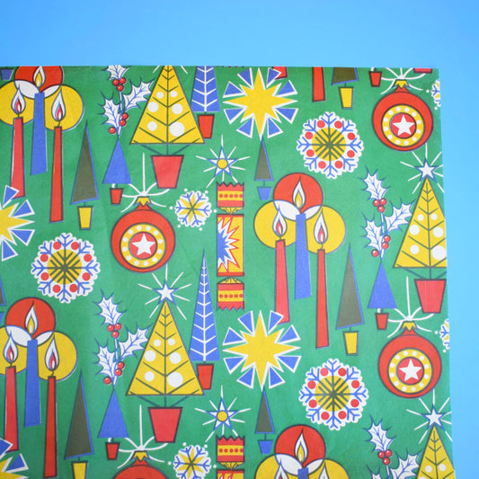 Vintage 1970s Christmas Wrapping Paper - Mixed single Sheets by Pineapple Retro