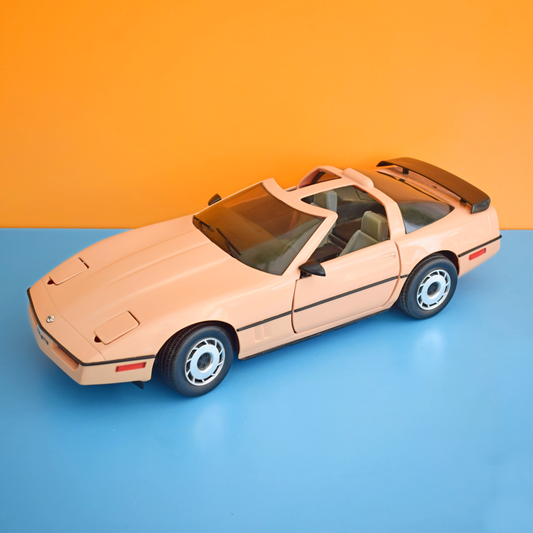 Vintage 1980s Corvette Car Toy- Peach - Barbie/ Sindy