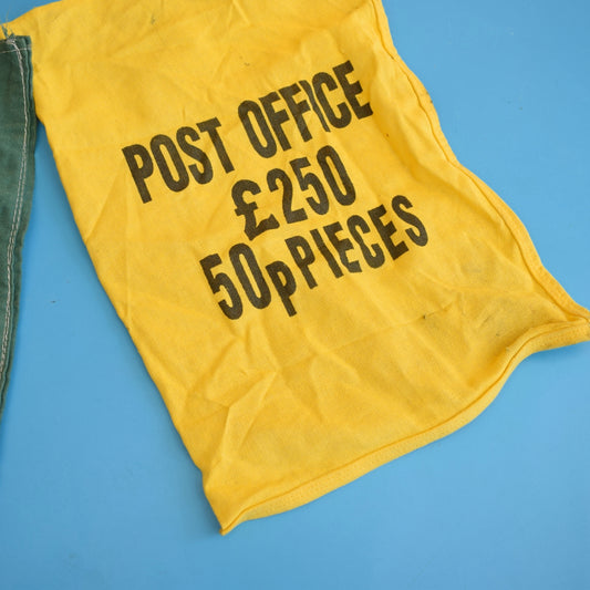 Vintage 1960s Canvas Money Bags - Post Office