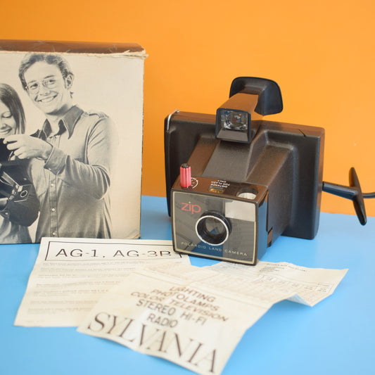 Vintage 1970s Polaroid Zip Land Camera - Boxed