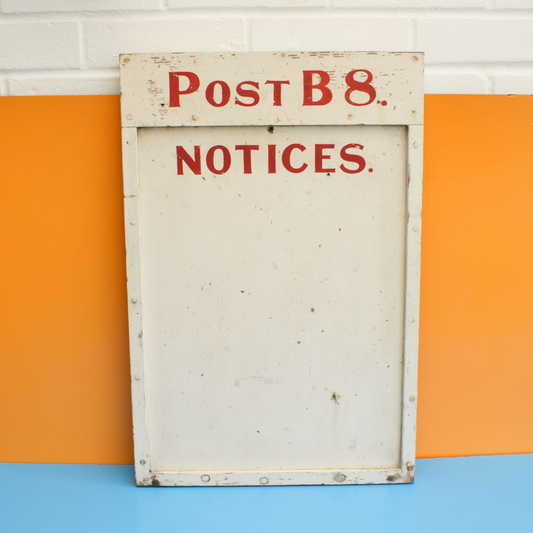 Vintage 1960s Wooden Sign - Post Office ? BIrmingham
