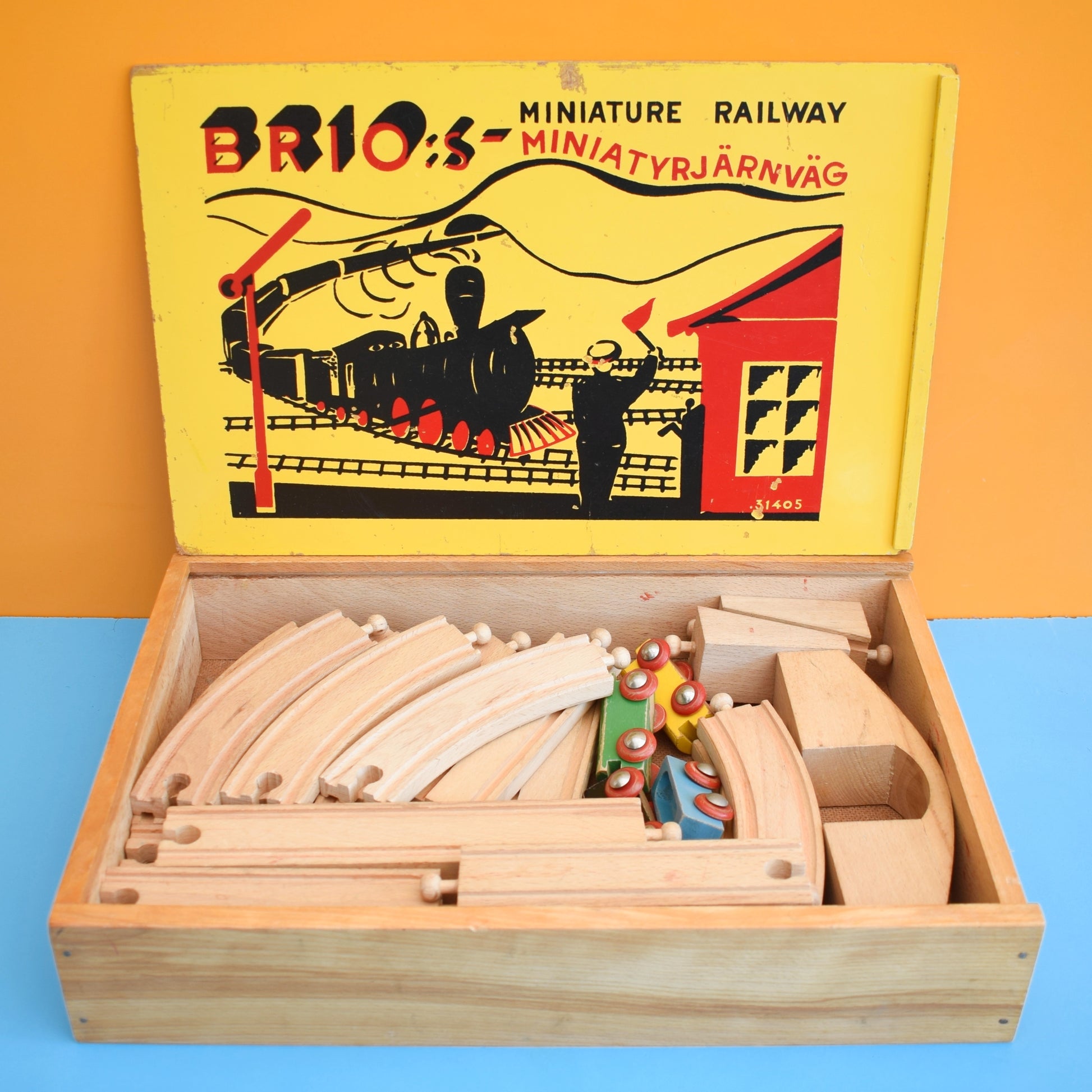 Wooden Toy Brio Toy Train Set BRIO Railway Wooden Rail Set Deluxe