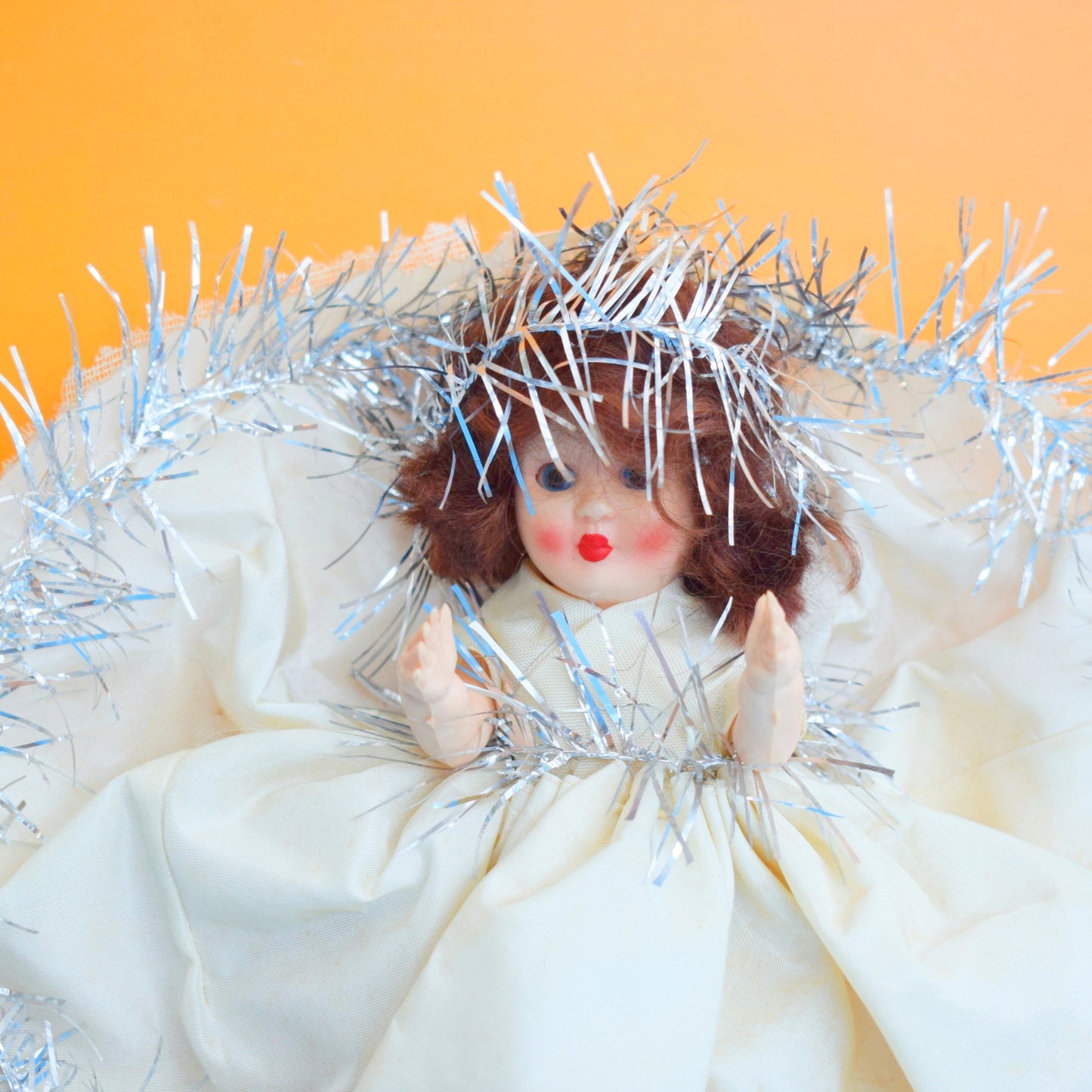 Vintage 1960s Christmas Fairy Angel Tree Topper - Handmade