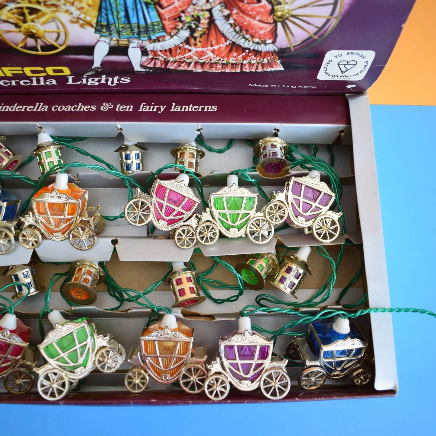 Vintage 1970s Special String Lights - Cinderella Carriages By Pifco- Boxed