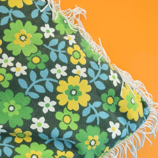 Vintage 1960s Flower Power Cushion & Pad