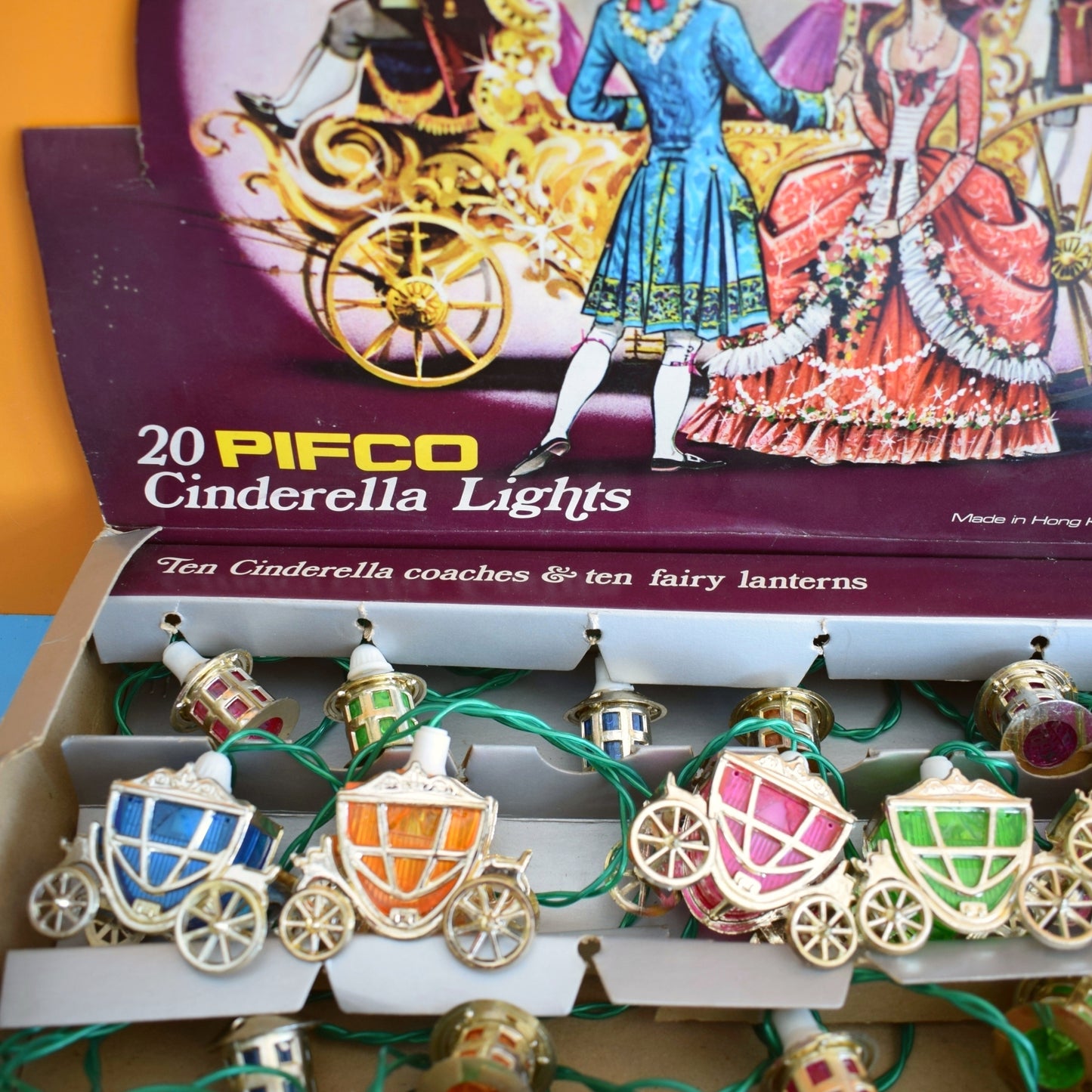Vintage 1970s Special String Lights - Cinderella Carriages By Pifco- Boxed