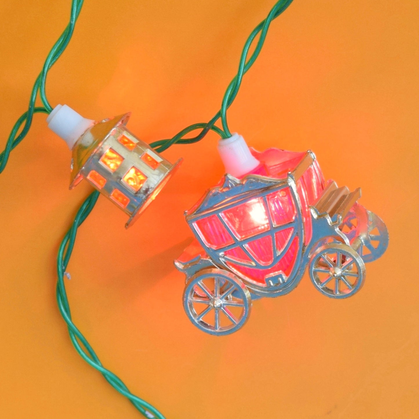 Vintage 1970s Special String Lights - Cinderella Carriages By Pifco