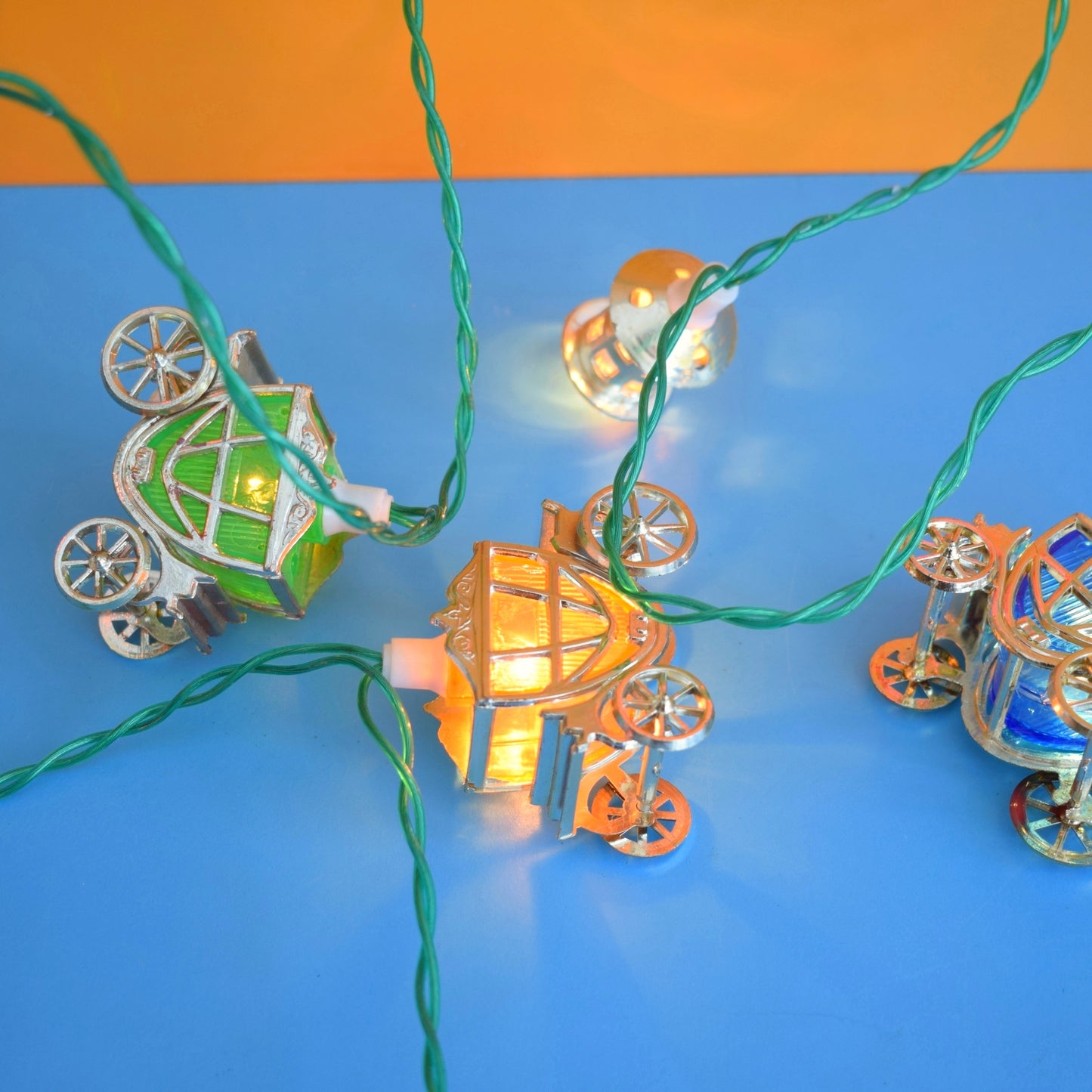 Vintage 1970s Special String Lights - Cinderella Carriages By Pifco