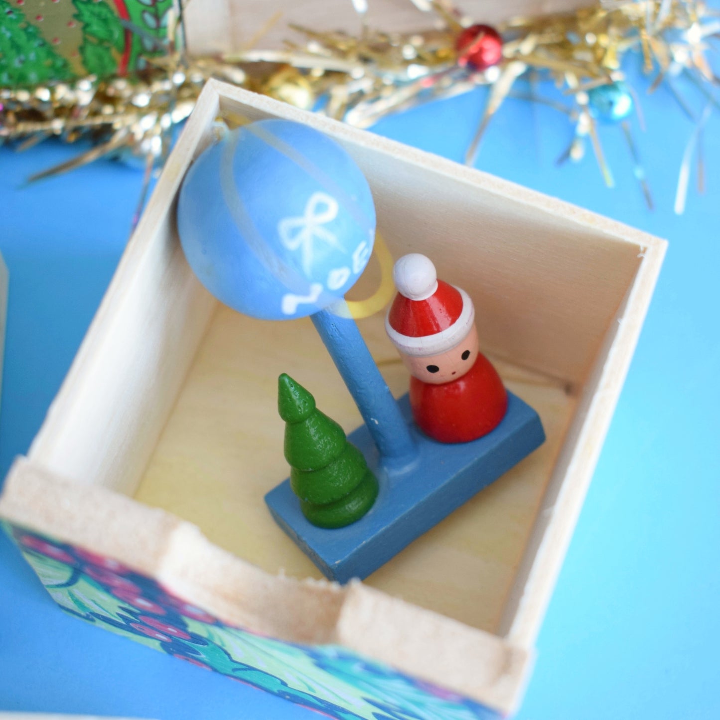 Unique Wooden Multi Drawer Filled Advent Calendar - Vintage Papers - Patchwork - Filled ..