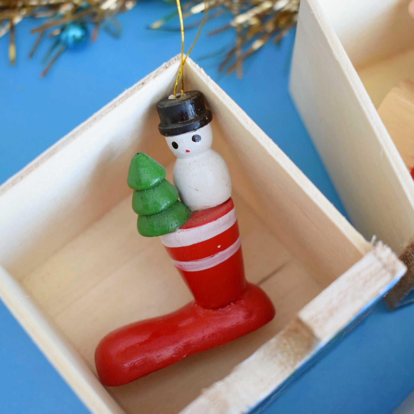 Unique Wooden Multi Drawer Filled Advent Calendar - Vintage Papers - Patchwork - Filled ..