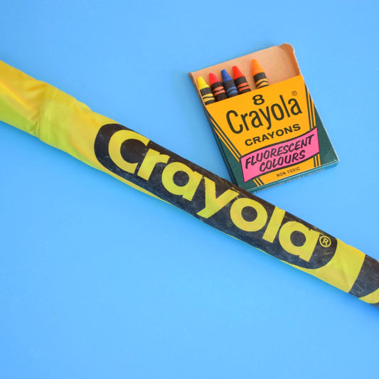 Vintage 1990s Kids Umbrella - Crayola Crayon Style - Rainbow