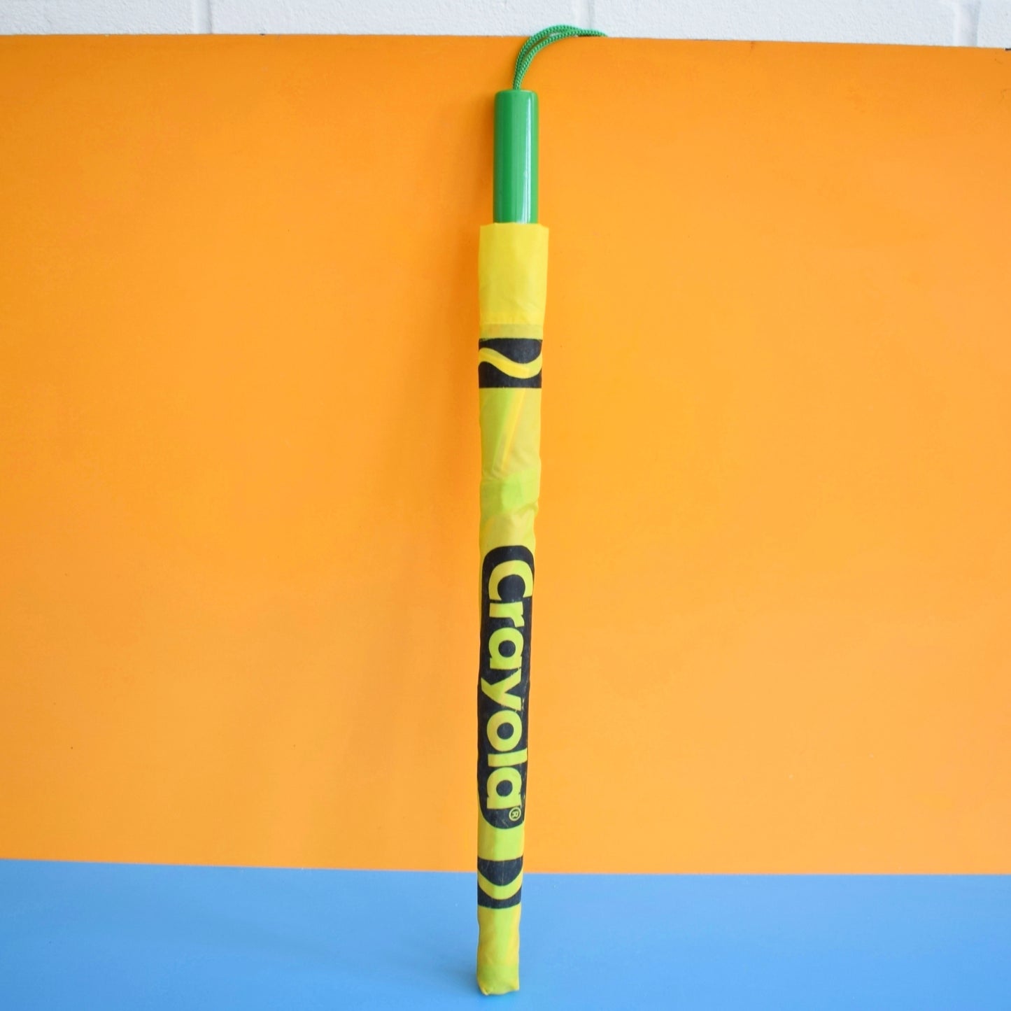 Vintage 1990s Kids Umbrella - Crayola Crayon Style - Rainbow