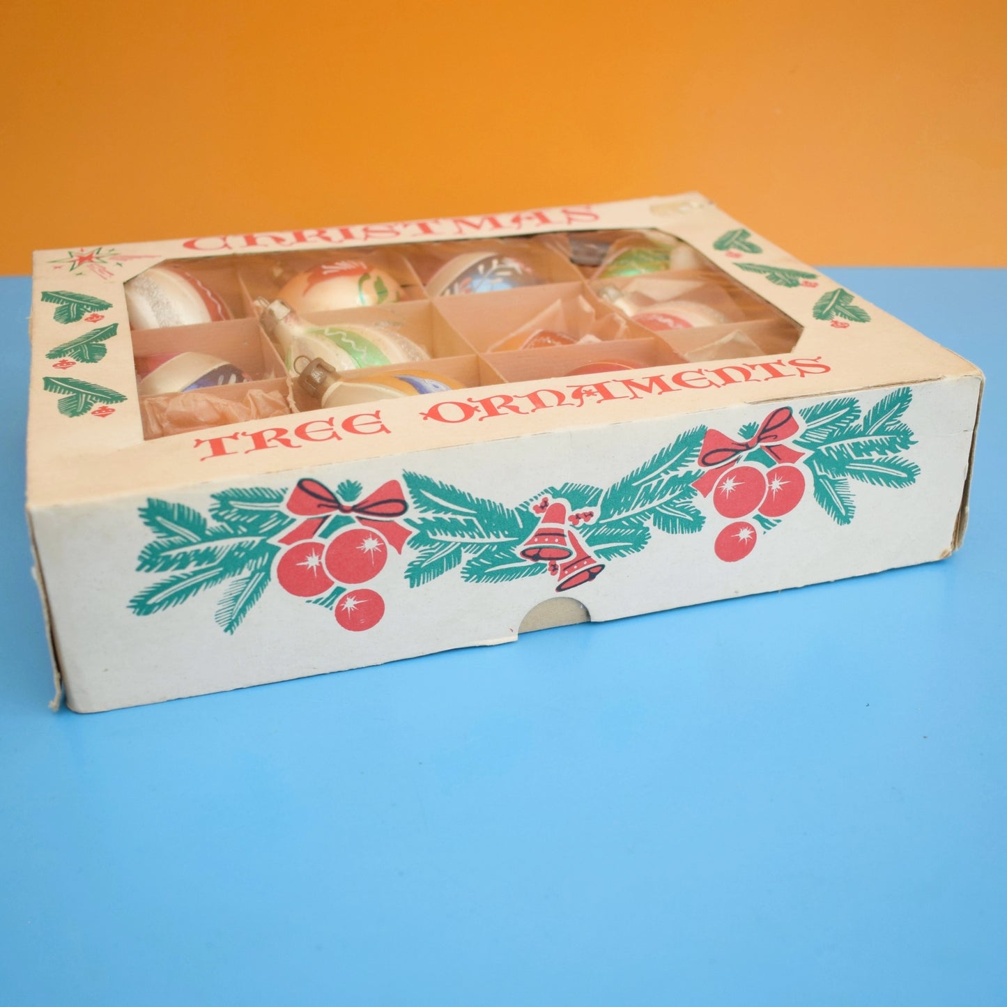 Vintage 1970s Glass Christmas Baubles - Medium - Mixed & lovely