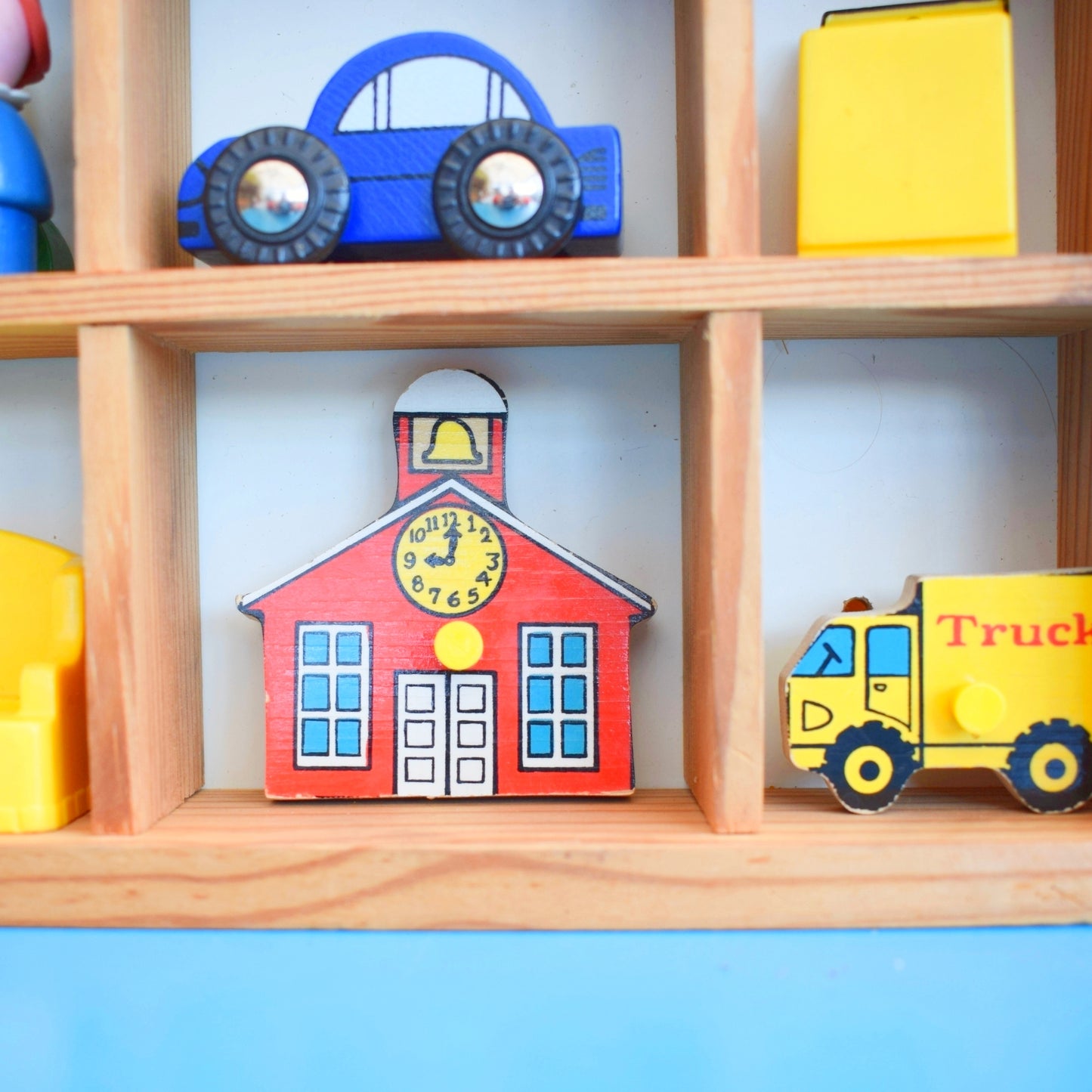 Vintage 1990s Wooden Display Unit - Ikea & Fisher Price Collection