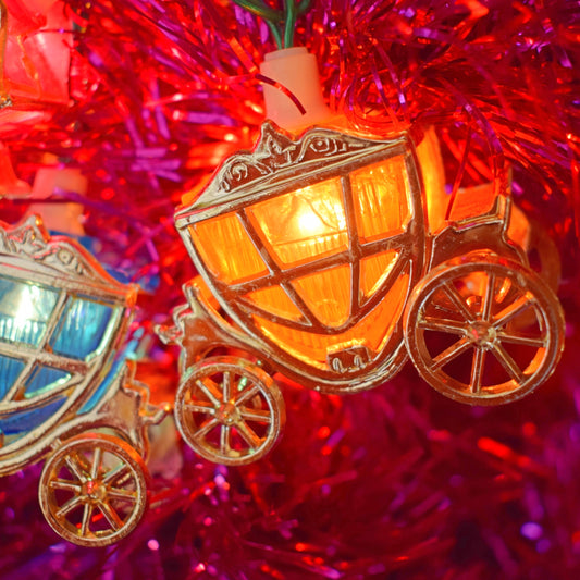 Vintage 1970s Special String Lights - Cinderella Carriages By Pifco