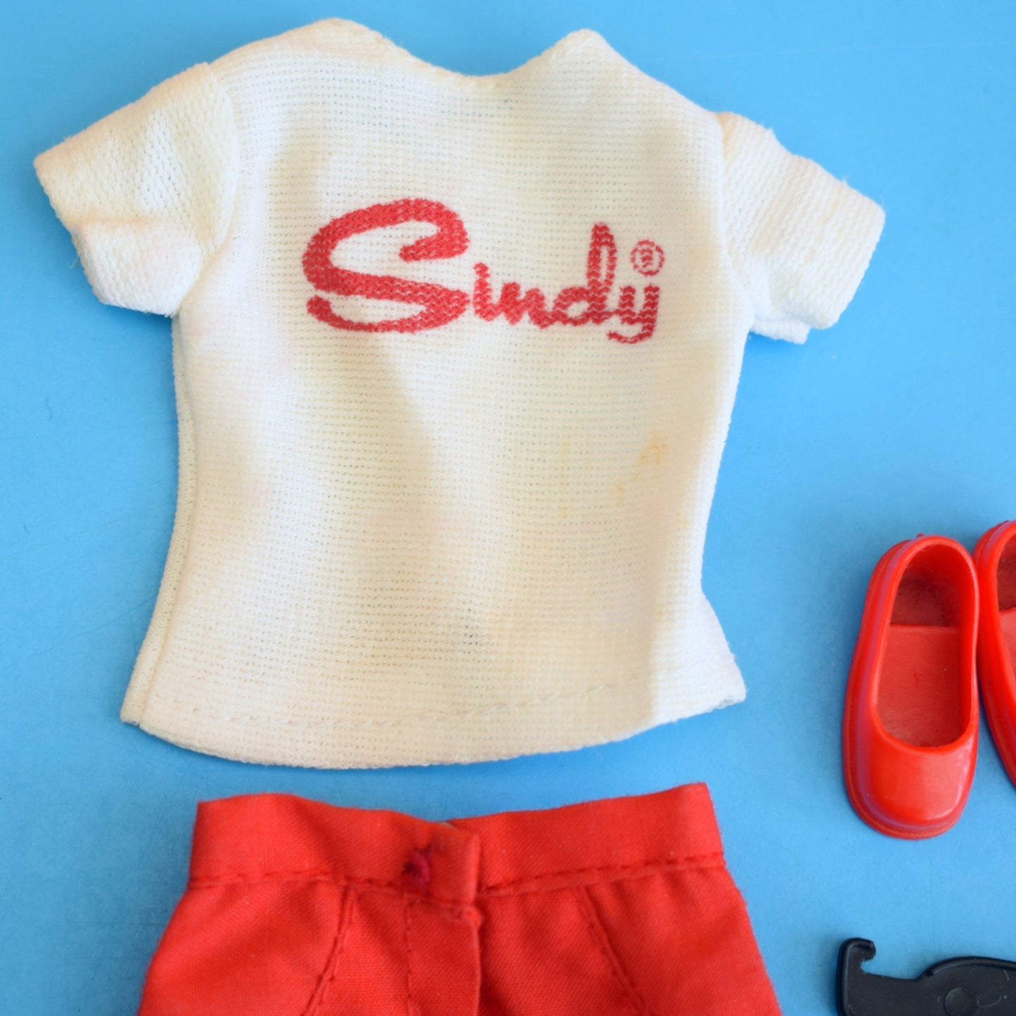 Vintage 1970s Sindy Doll Separates Outfit- Logo T Shirt