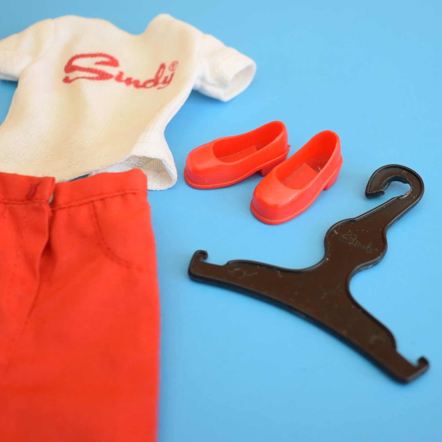 Vintage 1970s Sindy Doll Separates Outfit- Logo T Shirt