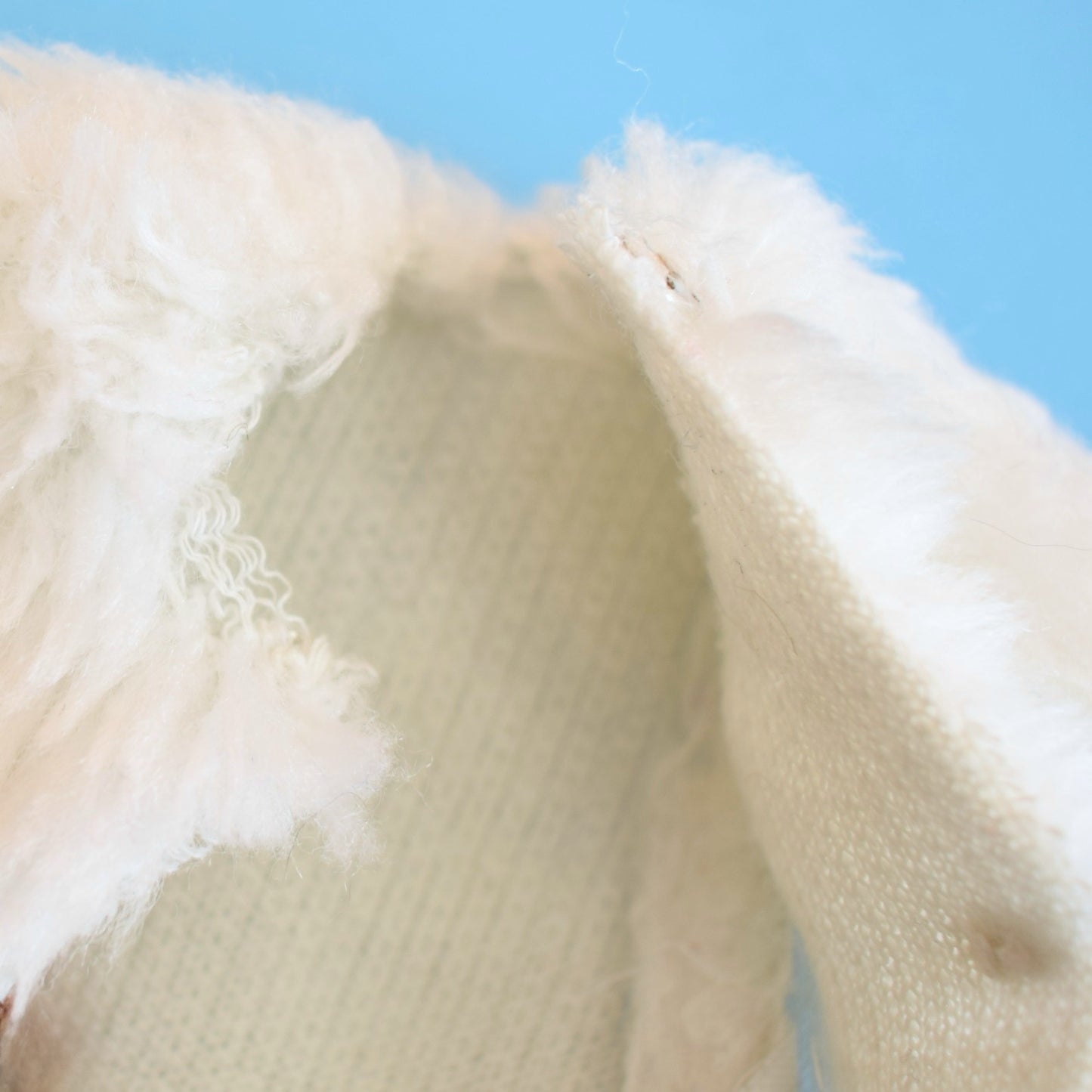 Vintage 1970s Hasbro Charlies Angels Russian Roulette White Faux Fur Coat