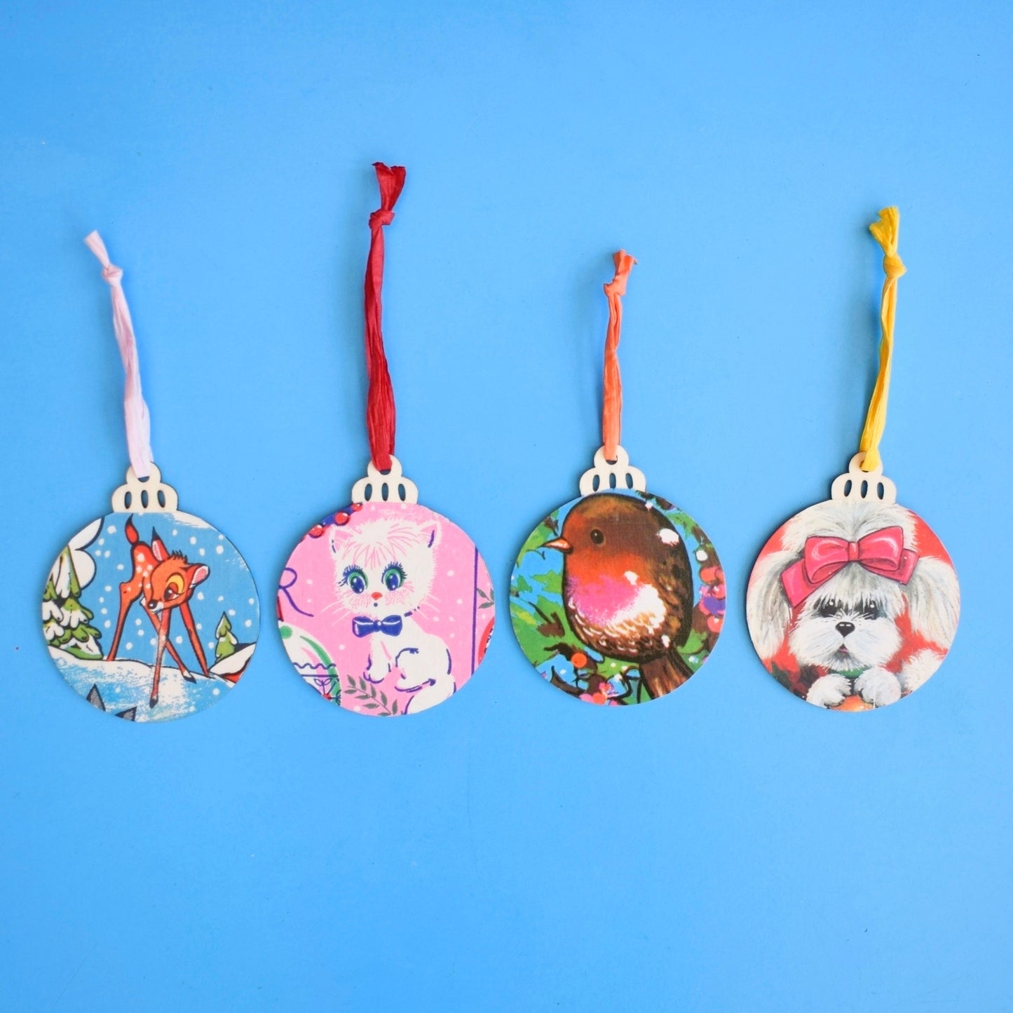 Vintage Wooden Gift Tags - Vintage Wrapping Paper Designs