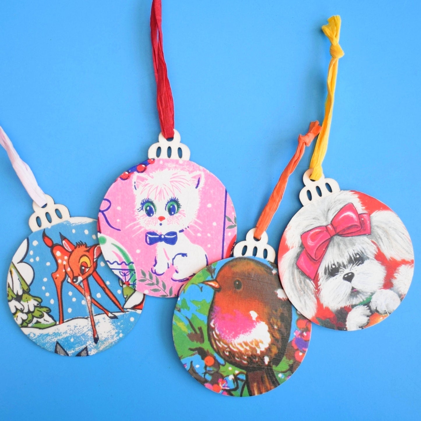 Vintage Wooden Gift Tags - Vintage Wrapping Paper Designs