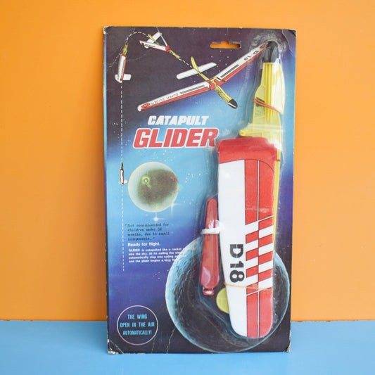 Vintage 1970s Catapult Glider Plane Toy