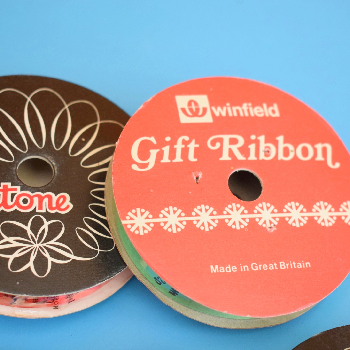 Vintage 1960s/ 70s Unused Ribbon - Christmas Parcel Wrapping by Pineapple Retro