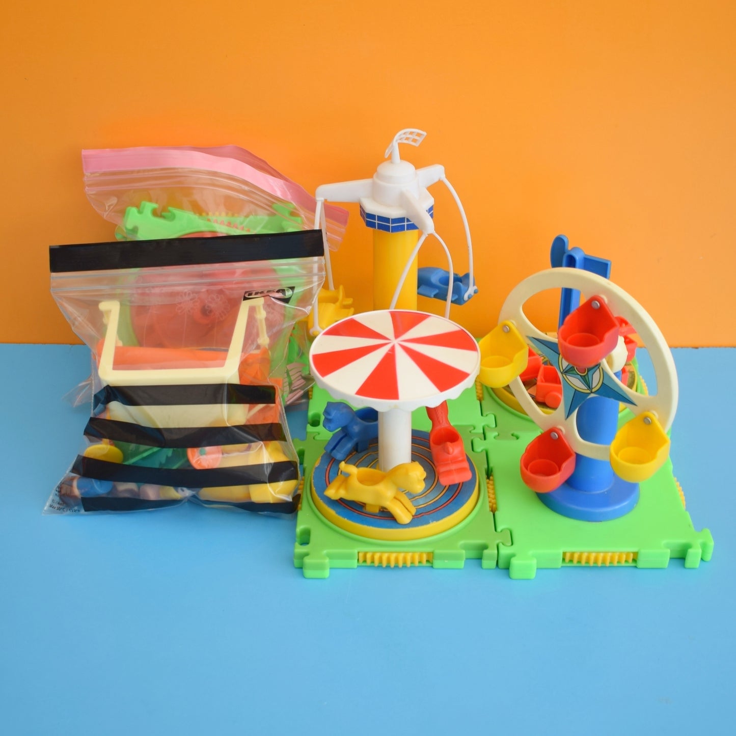 Vintage 1970s Merry-Go-Round - Fairground Set - Bandi