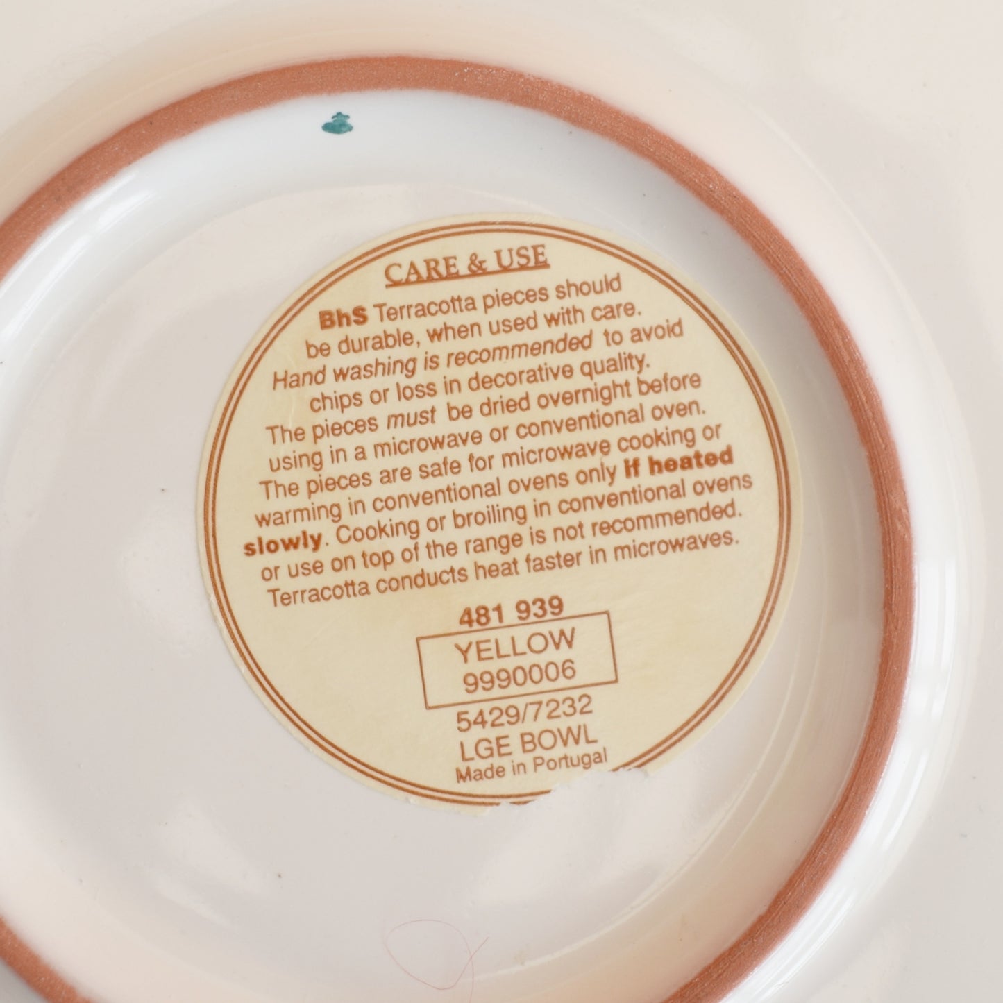 Vintage 1990s Large Ceramic Sunflower Bowl - BHS