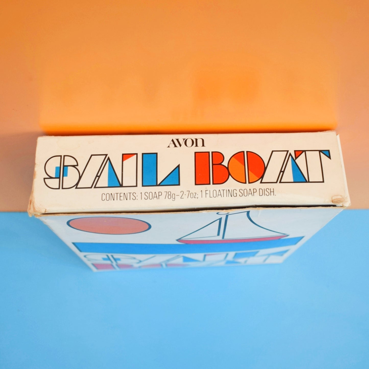 Vintage 1980s Avon Sail / Rota Boat Floating Soap Holder / Toy - Boxed