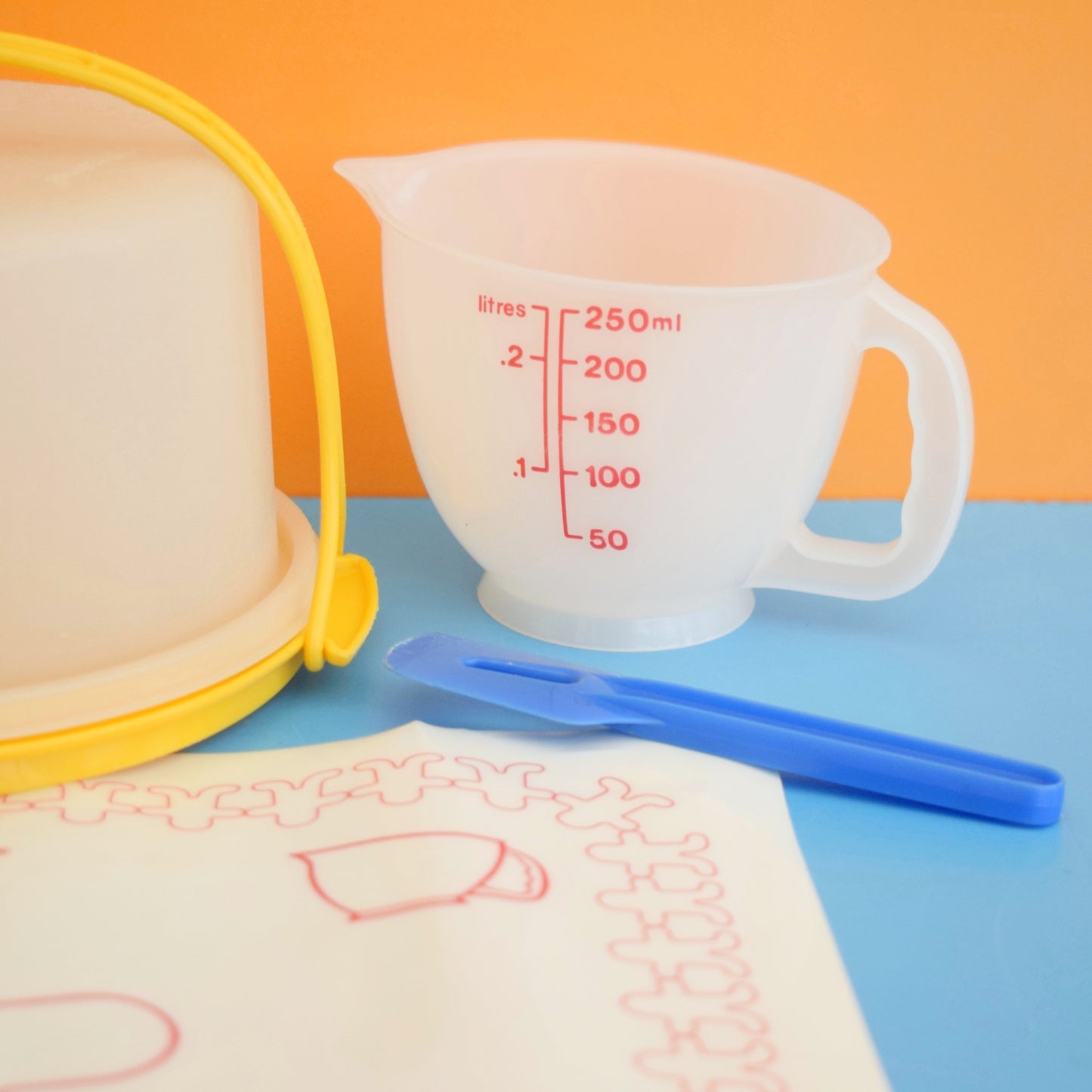 Vintage 1980s Tupperware Kids Set- Baking / Cooking