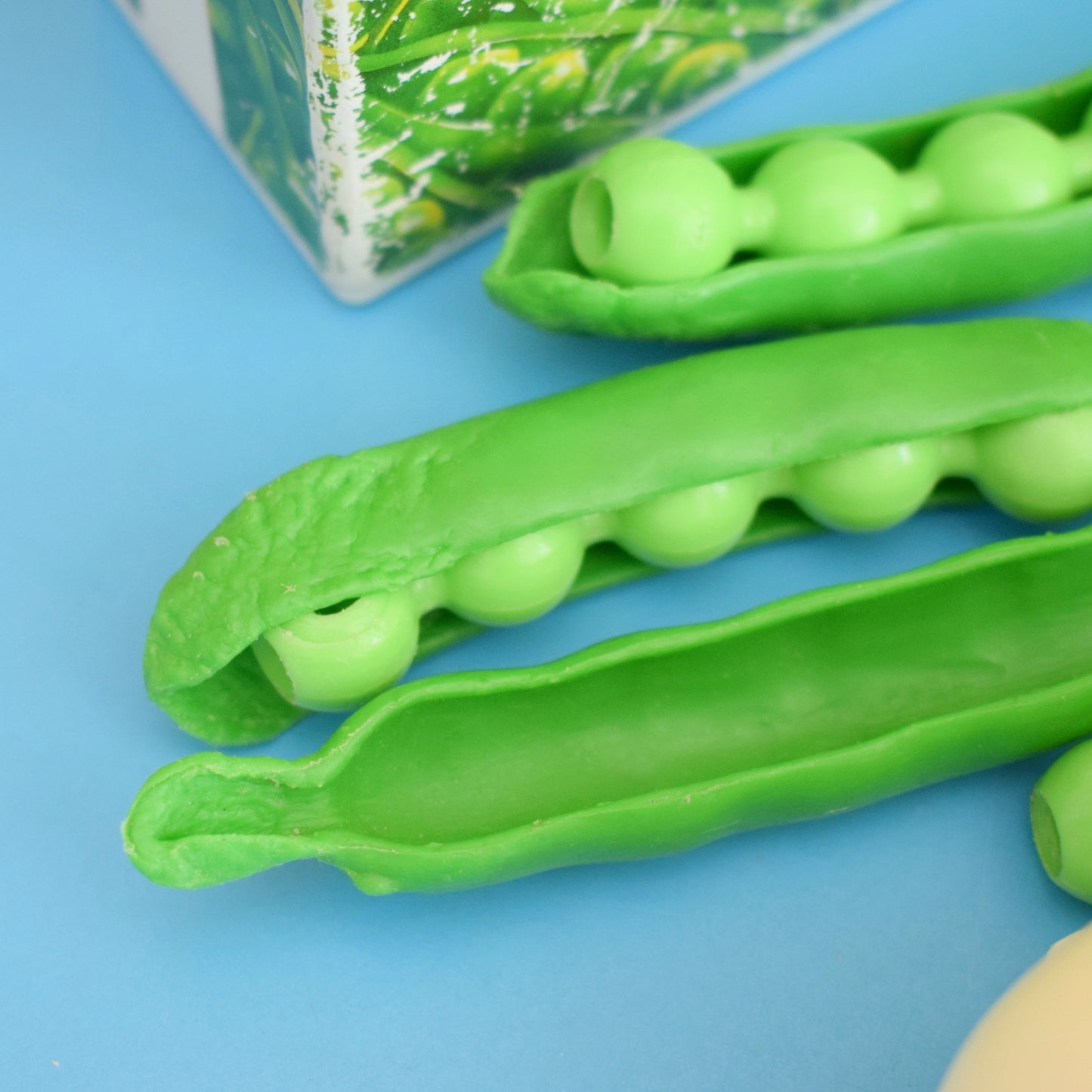 Vintage 1980s Fisher Price Play Food - Peas, Chips, Eggs  - Plastic