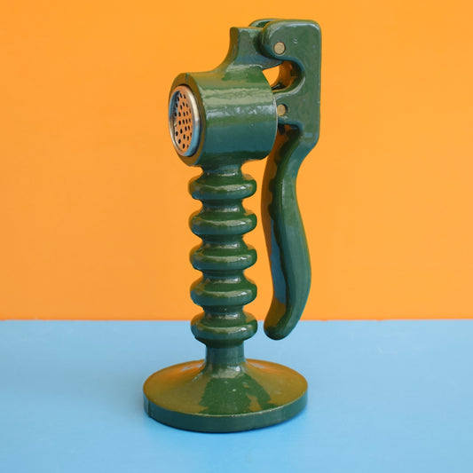 Vintage 1990s Garlic Press - Victor - Dk Green