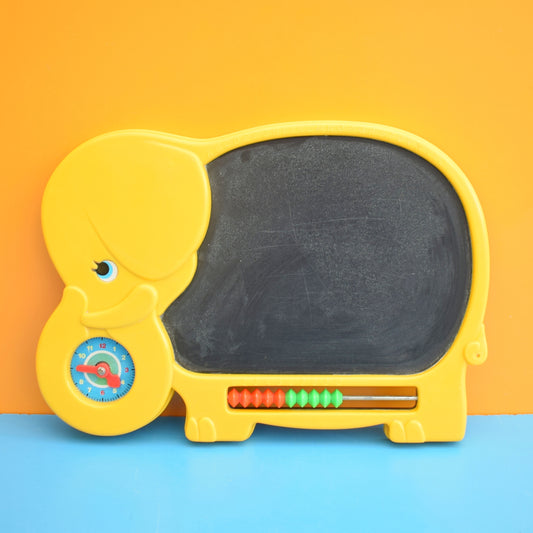 Vintage 1970s Elephant Blackboard - Yellow - Kitchen Notes?